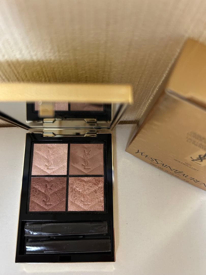 YSLクチュールミニクラッチ　ゴールデンラスト025