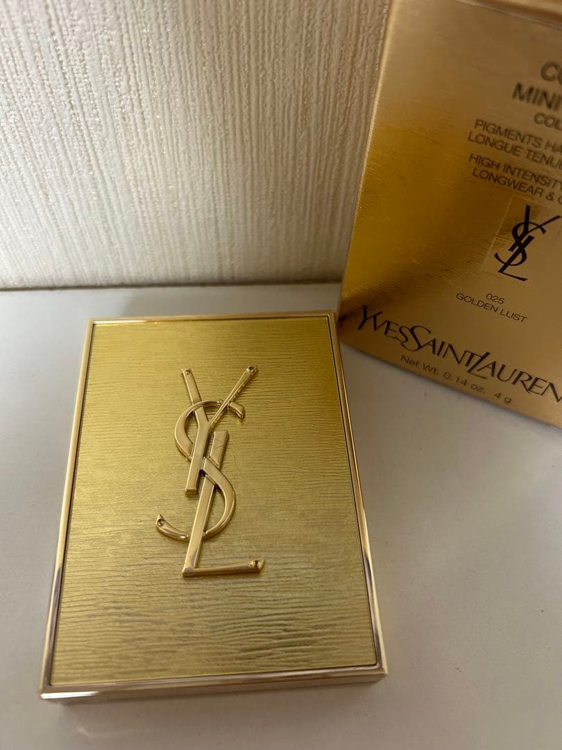 YSLクチュールミニクラッチ　ゴールデンラスト025