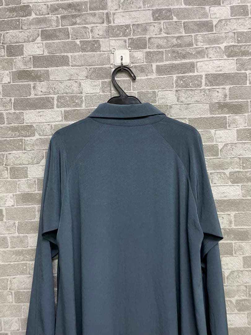 美品　Y's ダークブルー シャツワンピース　テンセルシャツ　希少