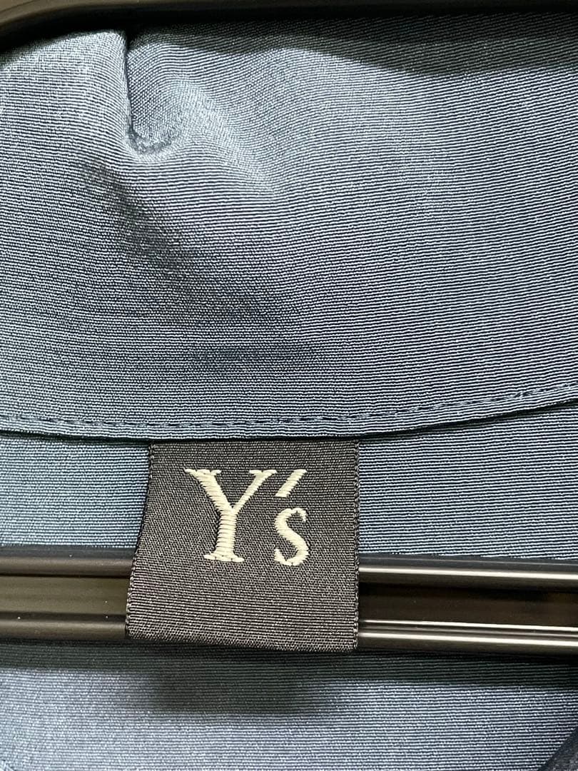 美品　Y's ダークブルー シャツワンピース　テンセルシャツ　希少