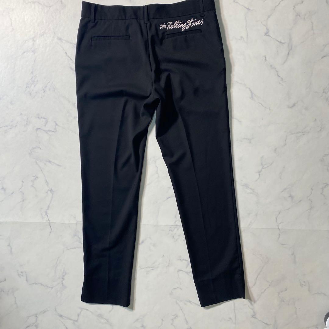 【新品未使用】スラックス　ローリングストーンズコラボ　タグ付き　サイズ3　総柄