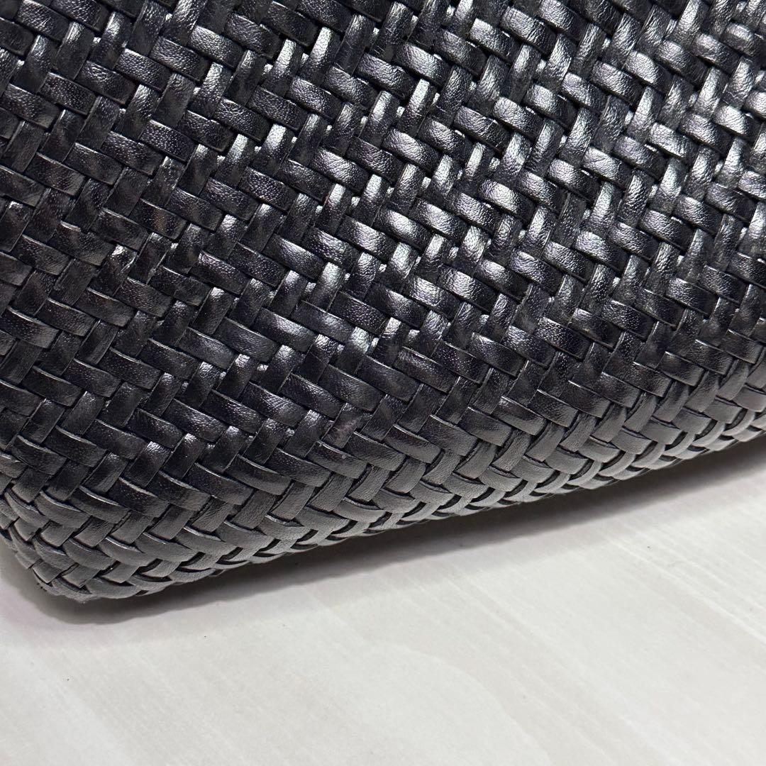 極美品☆ドラゴンディフュージョン☆トートバッグ☆ブラック☆本革☆バンブー