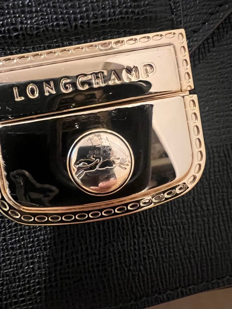 ロンシャン　ショルダーバッグ　メッセンジャー　黒