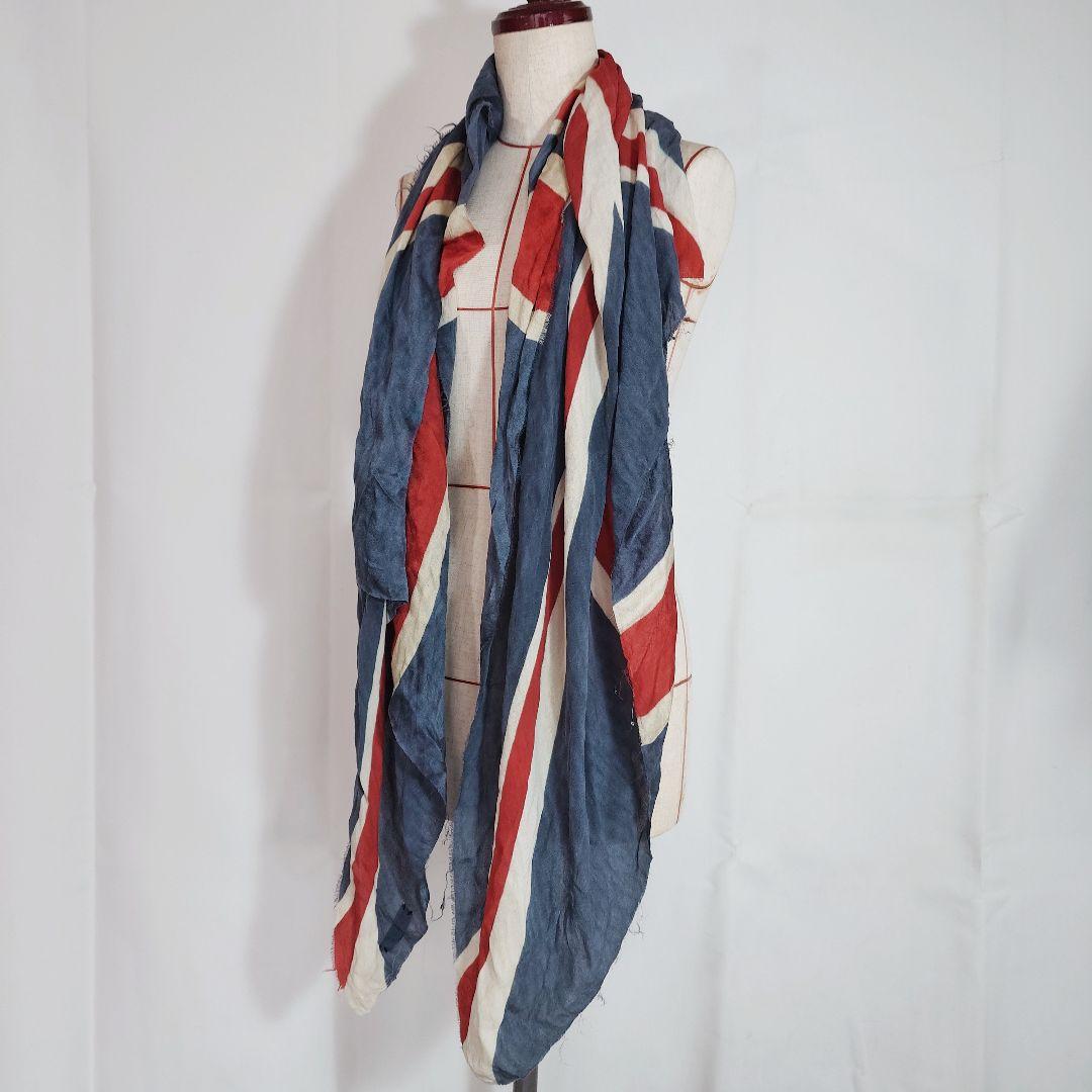 イフシックスワズナイン ストール ユニオンジャック 大判 ルグランブルー