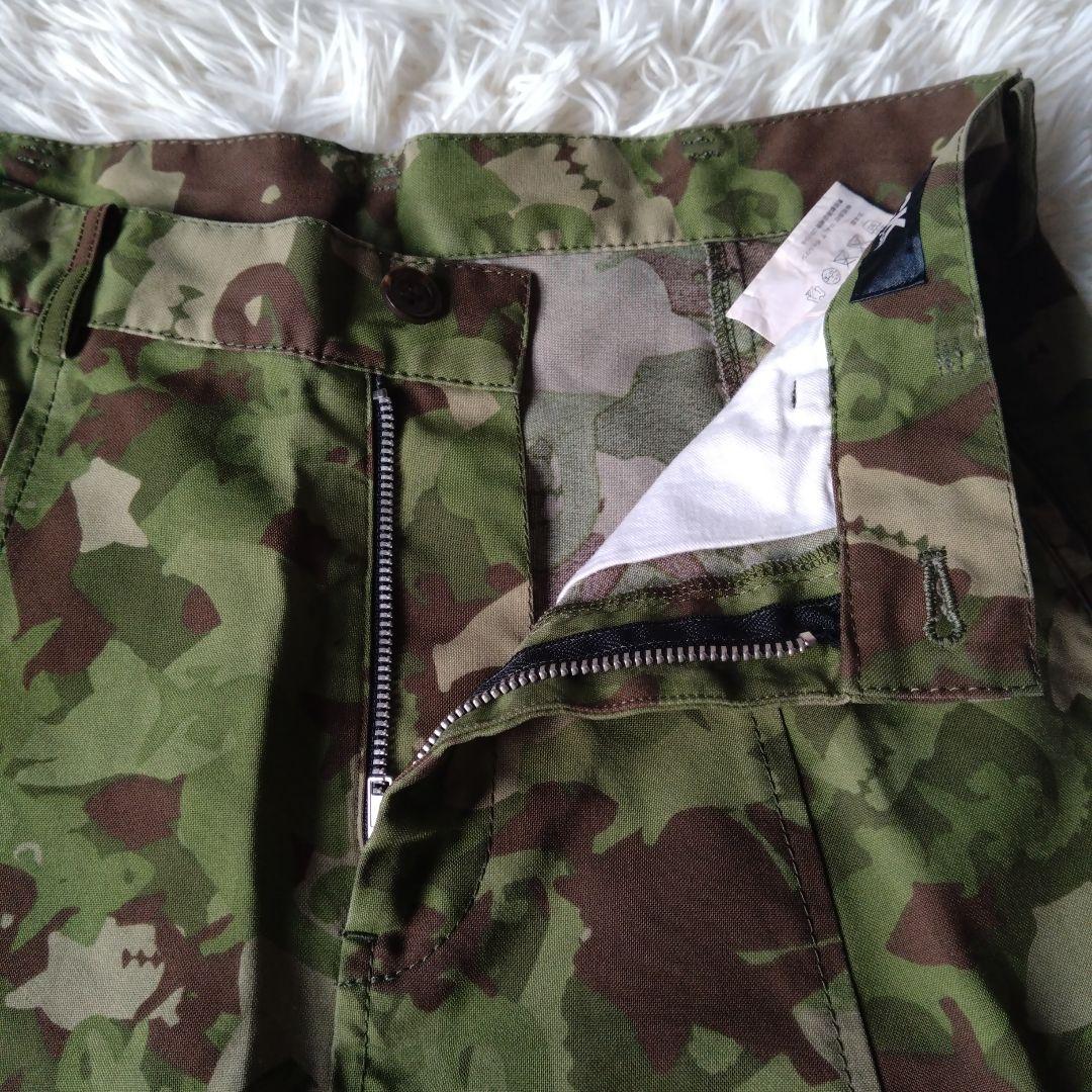 ブラックコムデギャルソン 　サルエルパンツ 動物迷彩