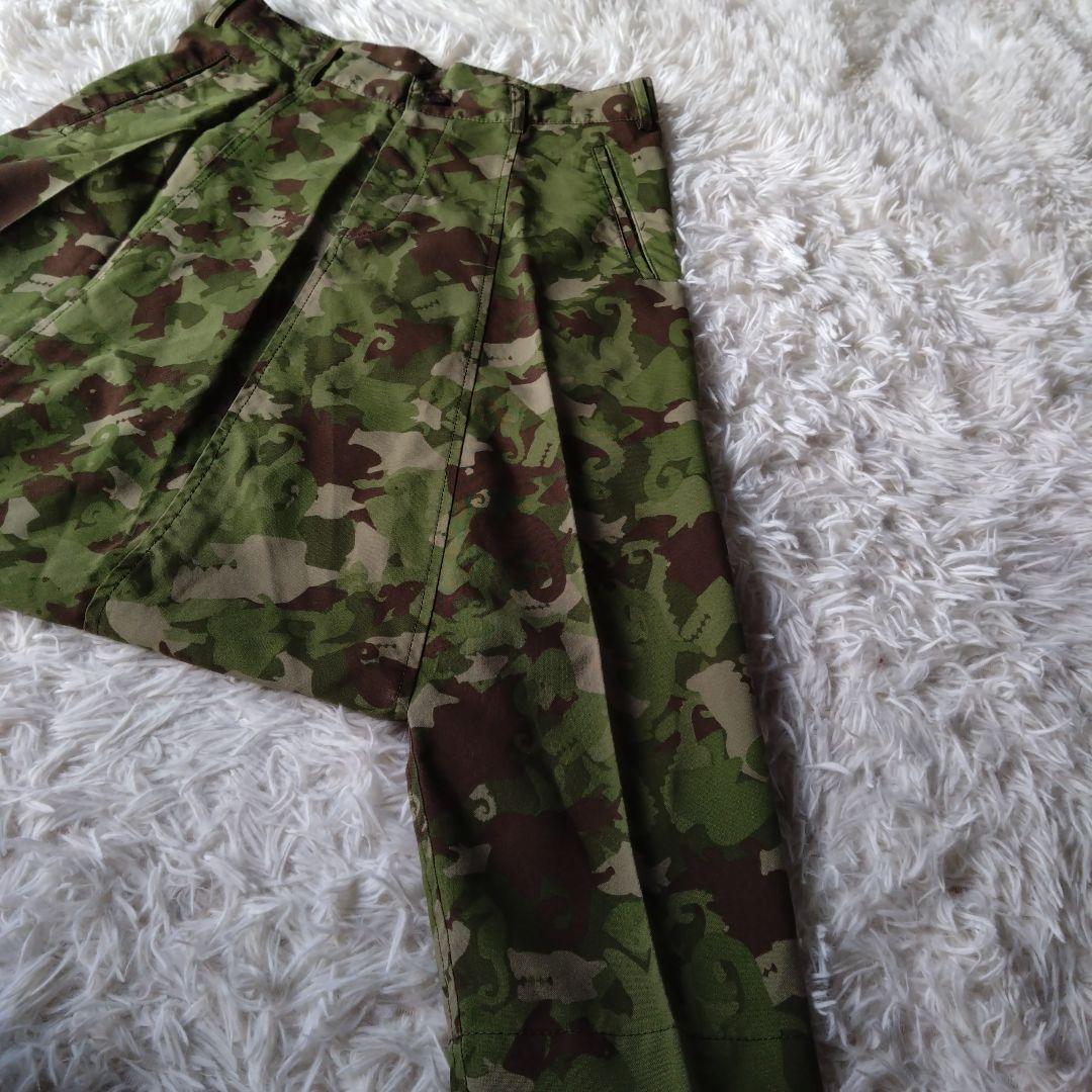 ブラックコムデギャルソン 　サルエルパンツ 動物迷彩