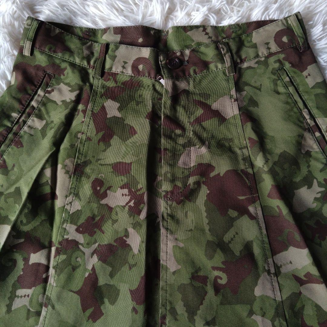 ブラックコムデギャルソン 　サルエルパンツ 動物迷彩