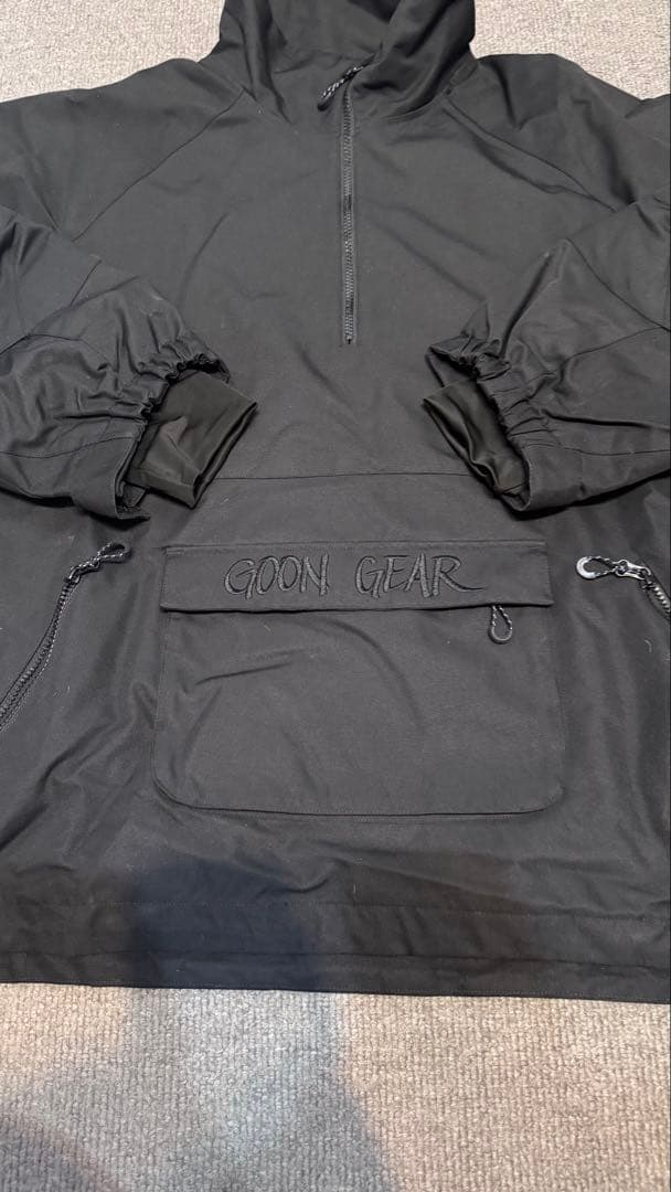 ユズMAHF ハーフジップジャケット 黒　メンズ ユニセックス