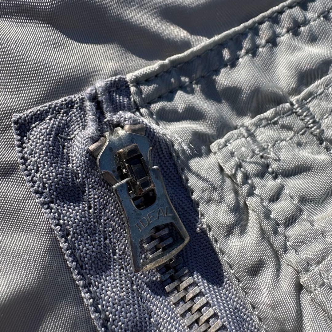 USAF MA-1 70s ALPHA フライトジャケット XL シルバー