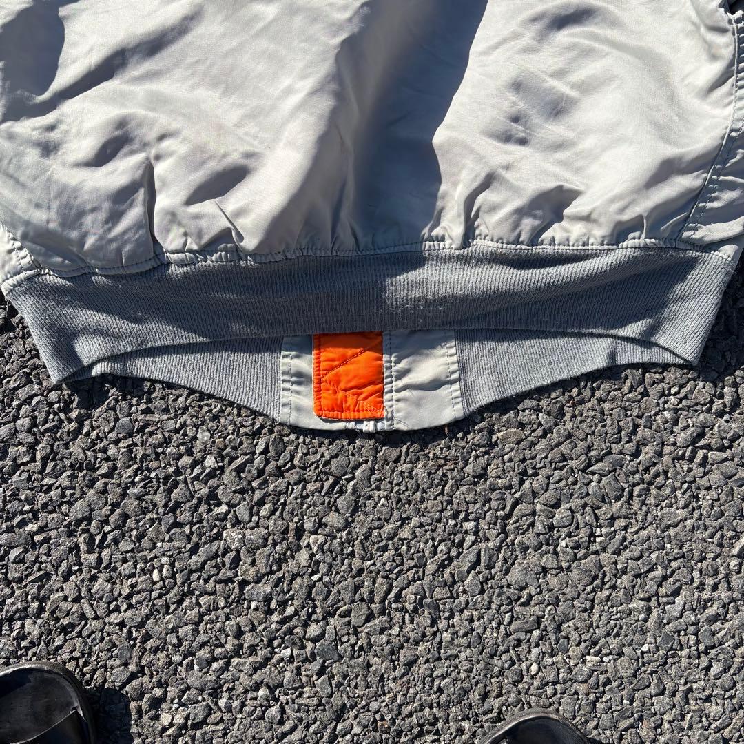 USAF MA-1 70s ALPHA フライトジャケット XL シルバー