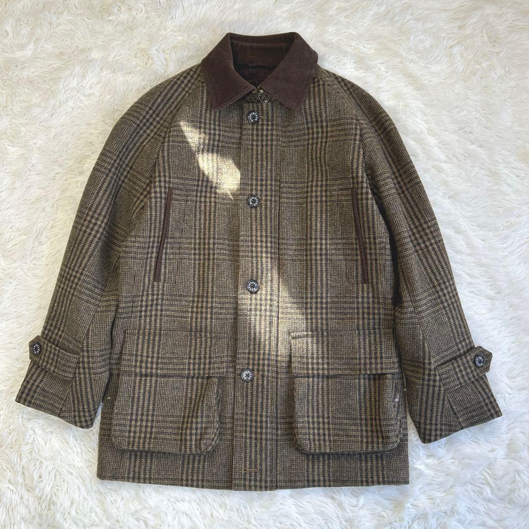 ✨美品✨マッキントッシュ グレンチェック ウールコート キルティング L