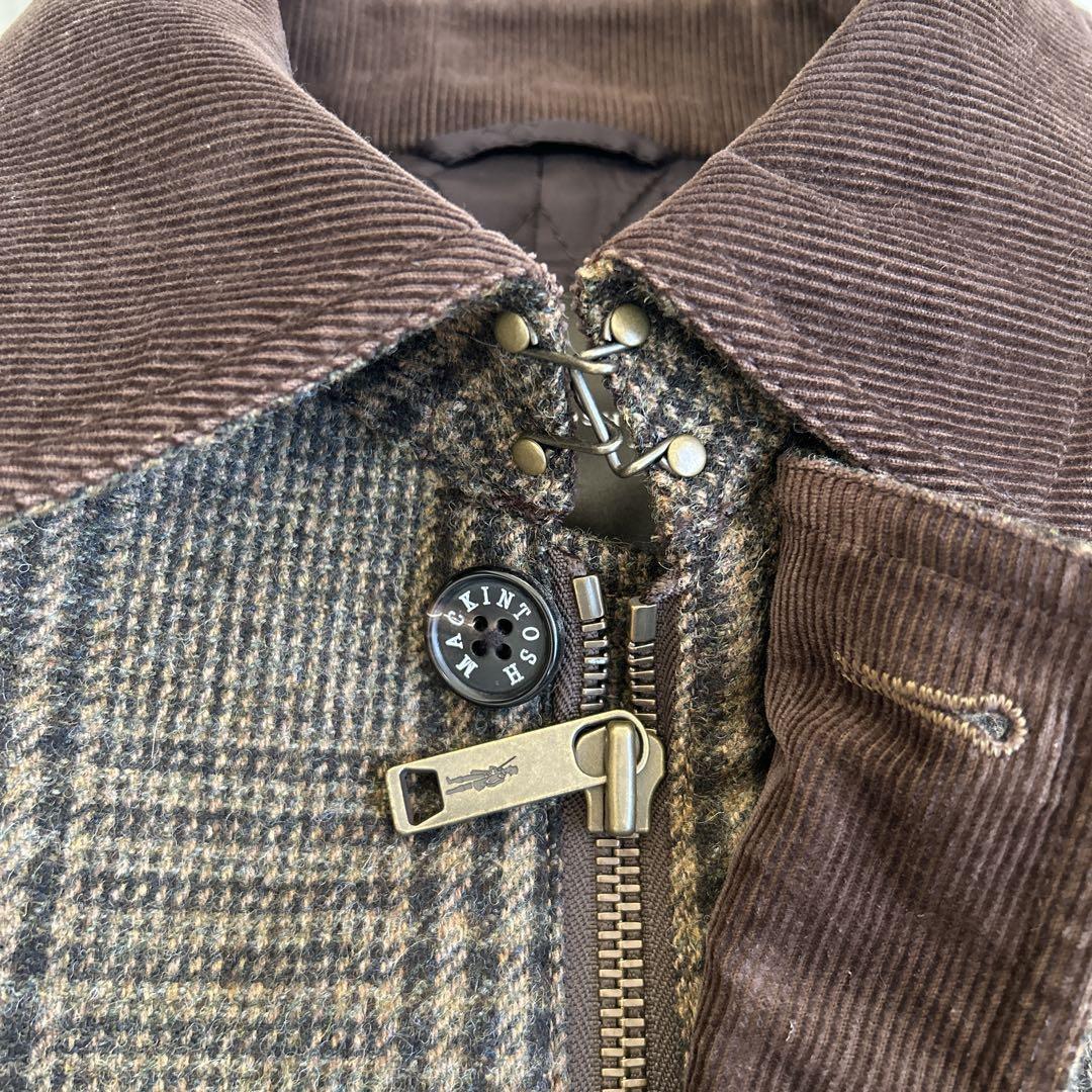 ✨美品✨マッキントッシュ グレンチェック ウールコート キルティング L