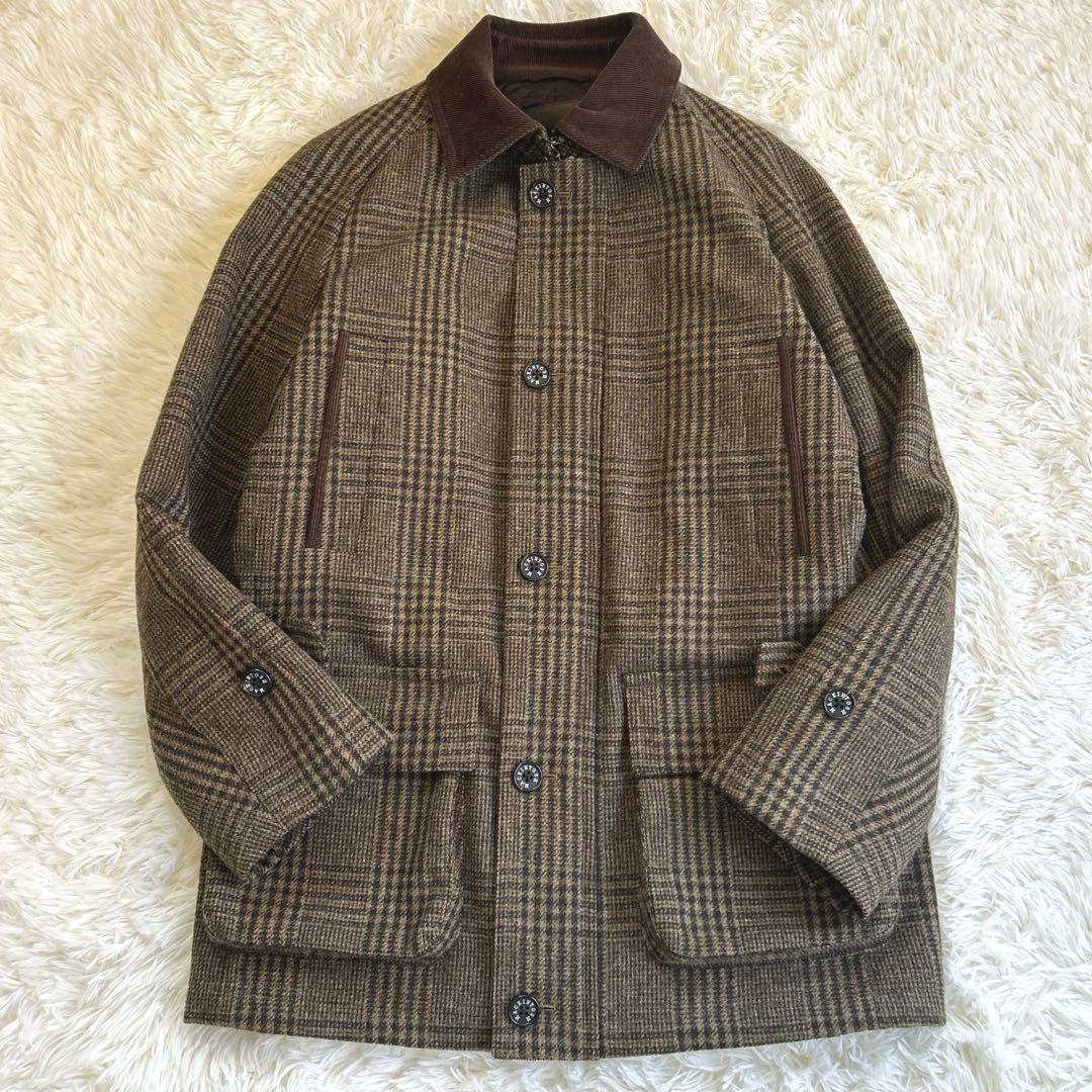 ✨美品✨マッキントッシュ グレンチェック ウールコート キルティング L