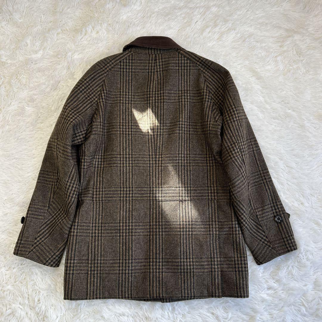 ✨美品✨マッキントッシュ グレンチェック ウールコート キルティング L