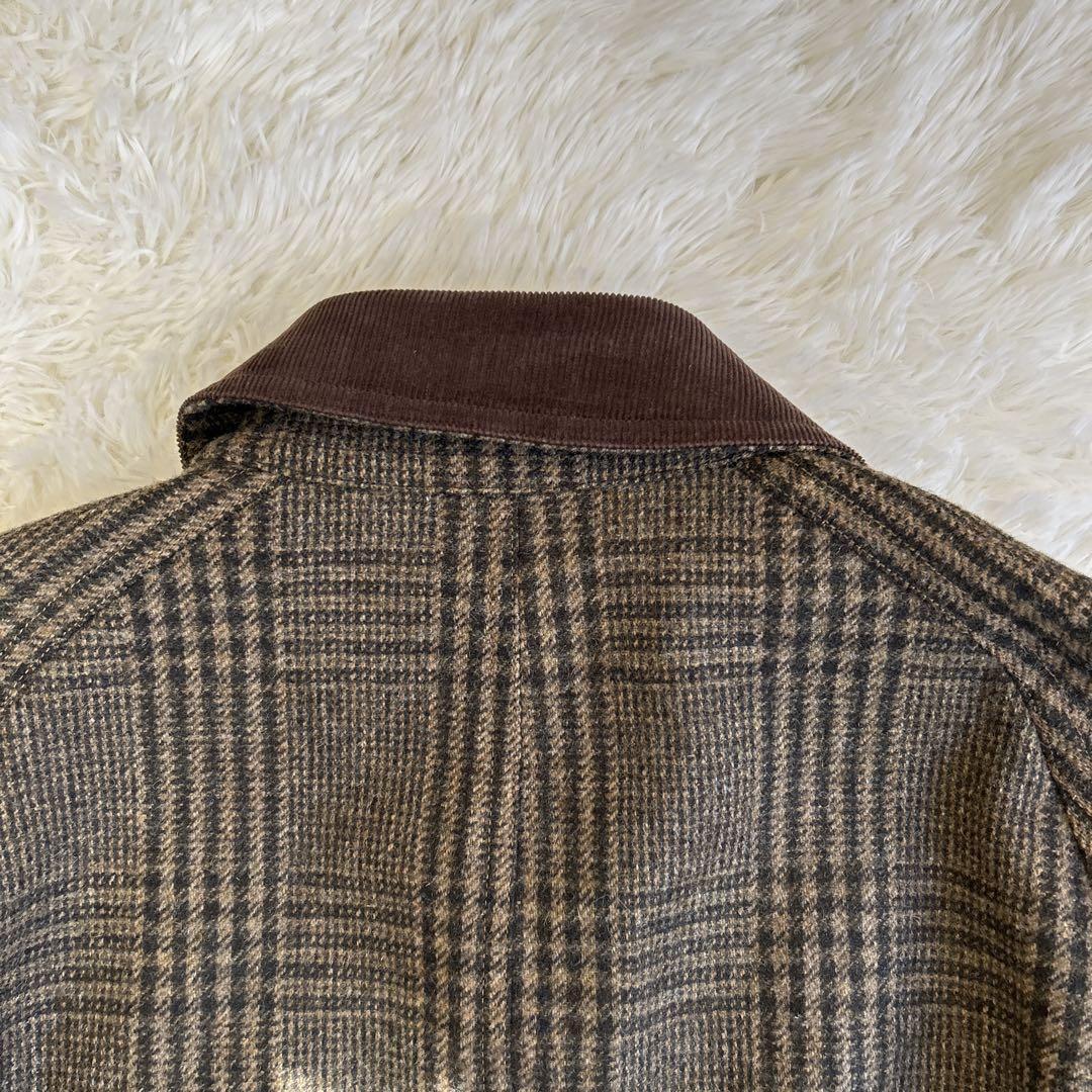 ✨美品✨マッキントッシュ グレンチェック ウールコート キルティング L