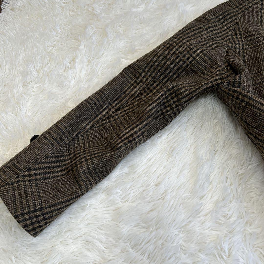 ✨美品✨マッキントッシュ グレンチェック ウールコート キルティング L