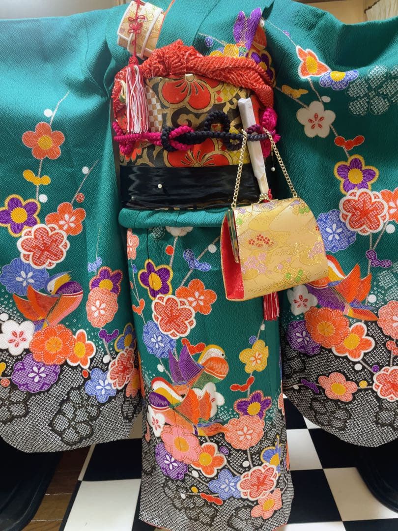 七五三7歳様　お着物、小物新品フルセット