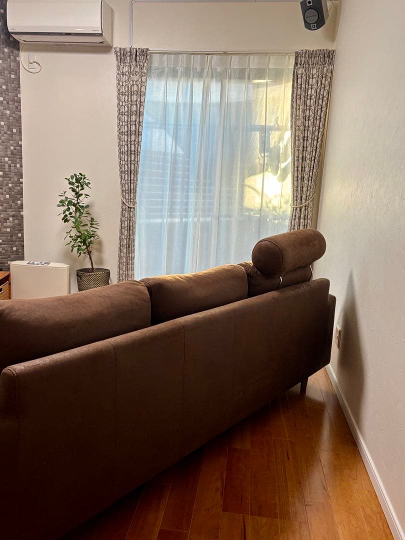 送料込 オノエファニチャー ソファセット オットマン/ヘッドレスト付