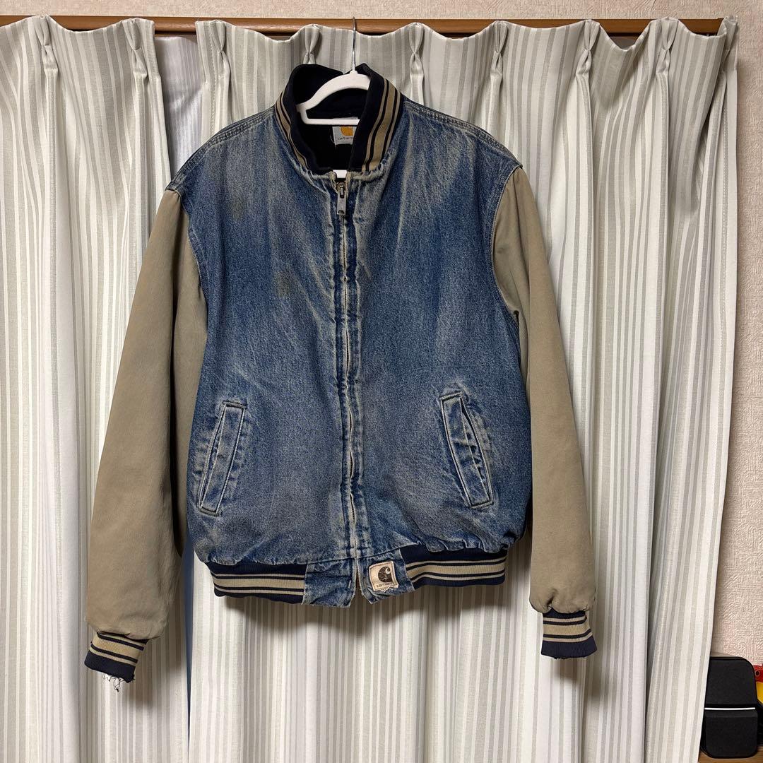 古着 80~90年代 カーハート Carhartt デニムスタジャン