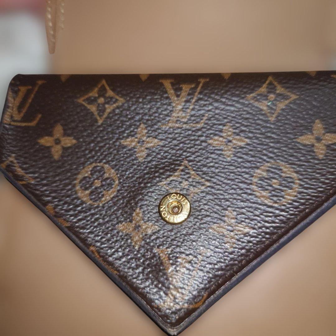 あ*様 LOUIS VUITTON 二つ折り財布 ブラウン