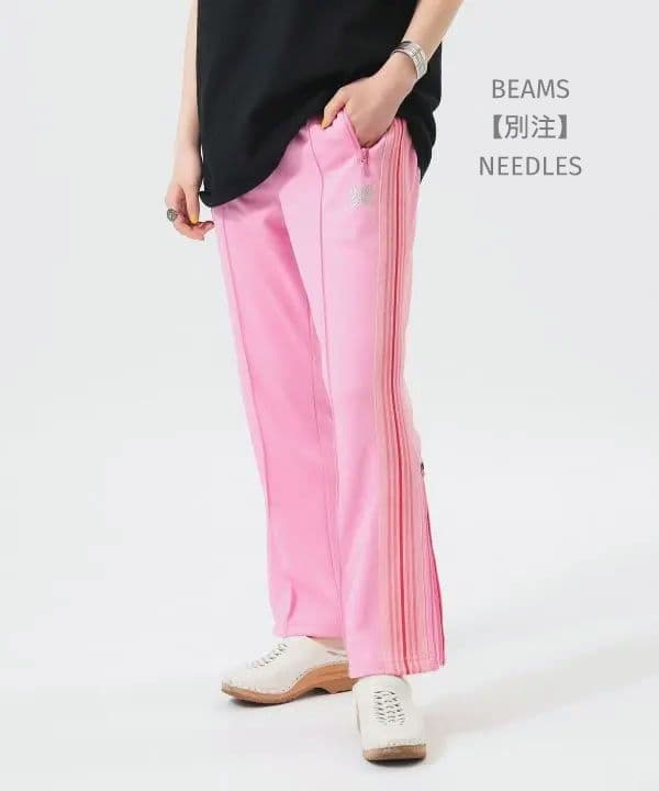 NEEDLES/ トラックパンツ　カジュアルパンツ　レディース　ピンク