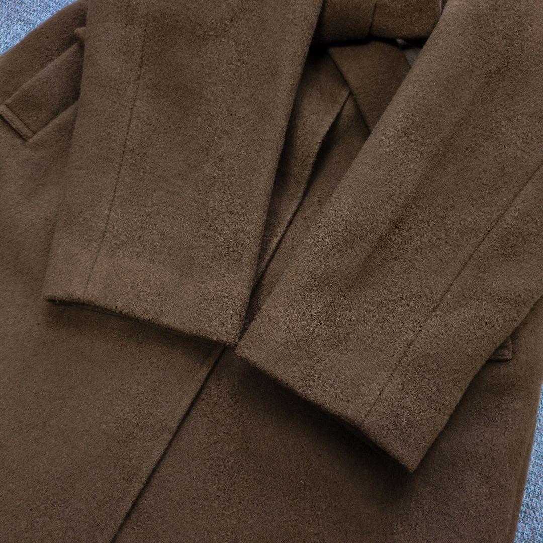 ロペ　近年モデル　ショールカラー　リバーコート　ベルト付き　ゆったり