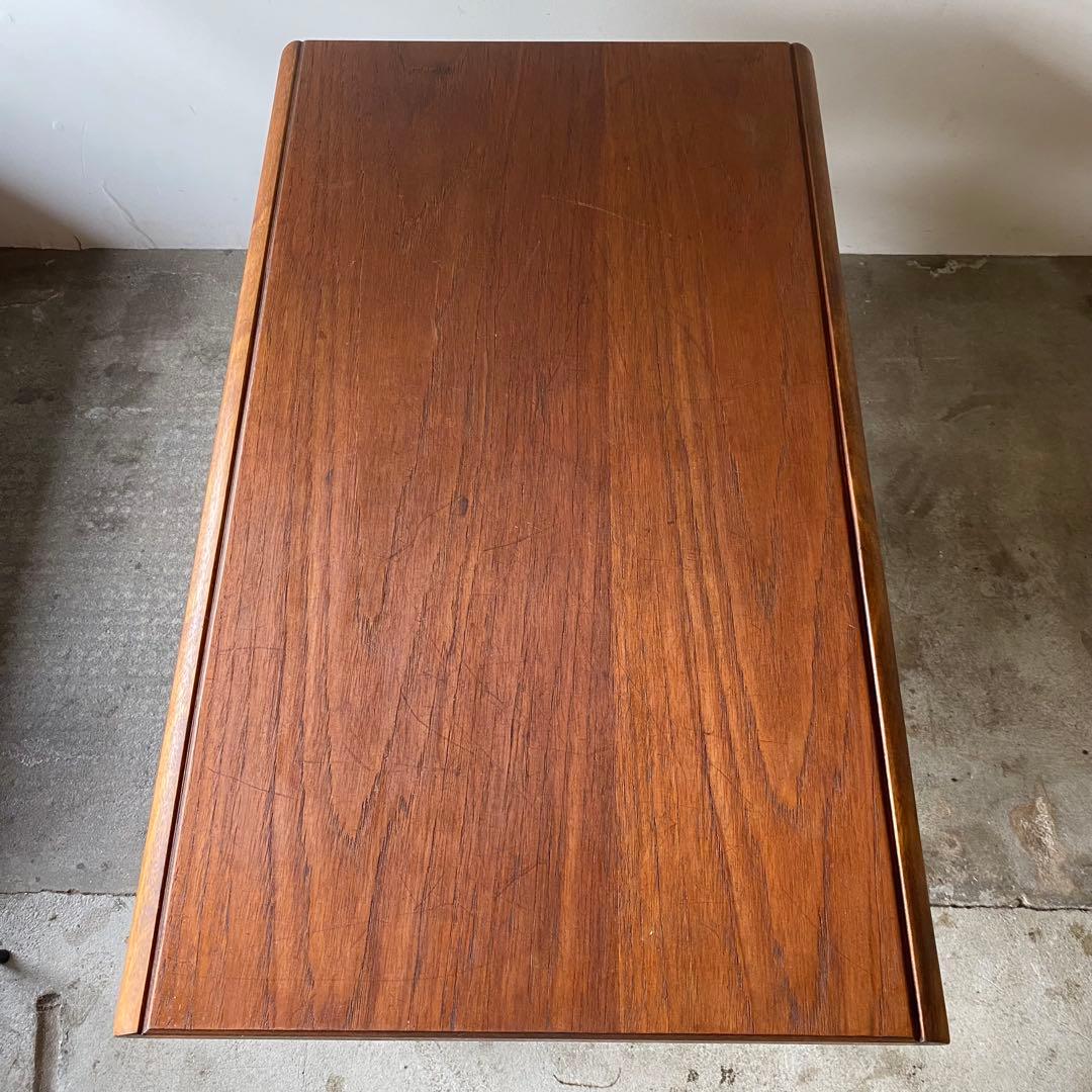 ソファテーブル　ローテーブル　センターテーブル　飾り台　格子荷台付き　オイル仕上