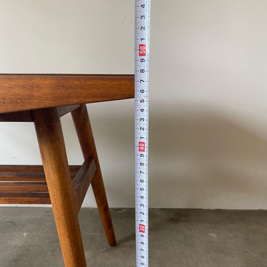 ソファテーブル　ローテーブル　センターテーブル　飾り台　格子荷台付き　オイル仕上