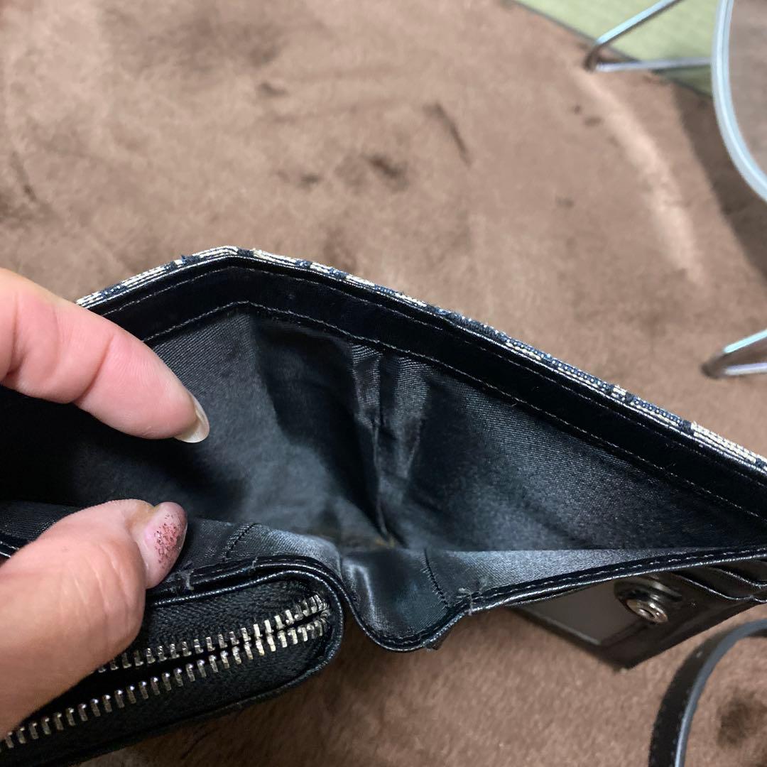 Christian Dior 二つ折り財布 ロゴパターン