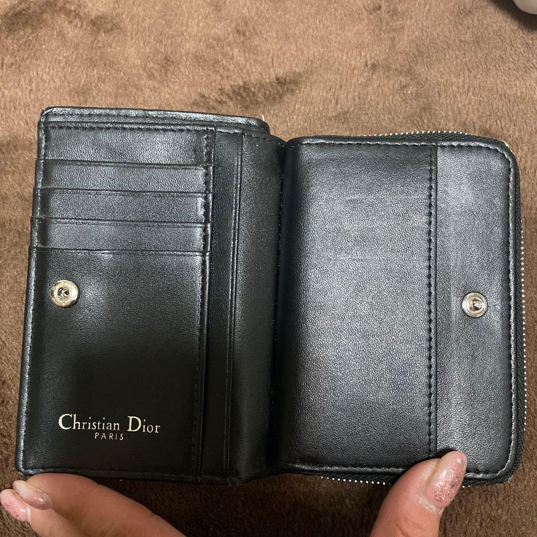 Christian Dior 二つ折り財布 ロゴパターン
