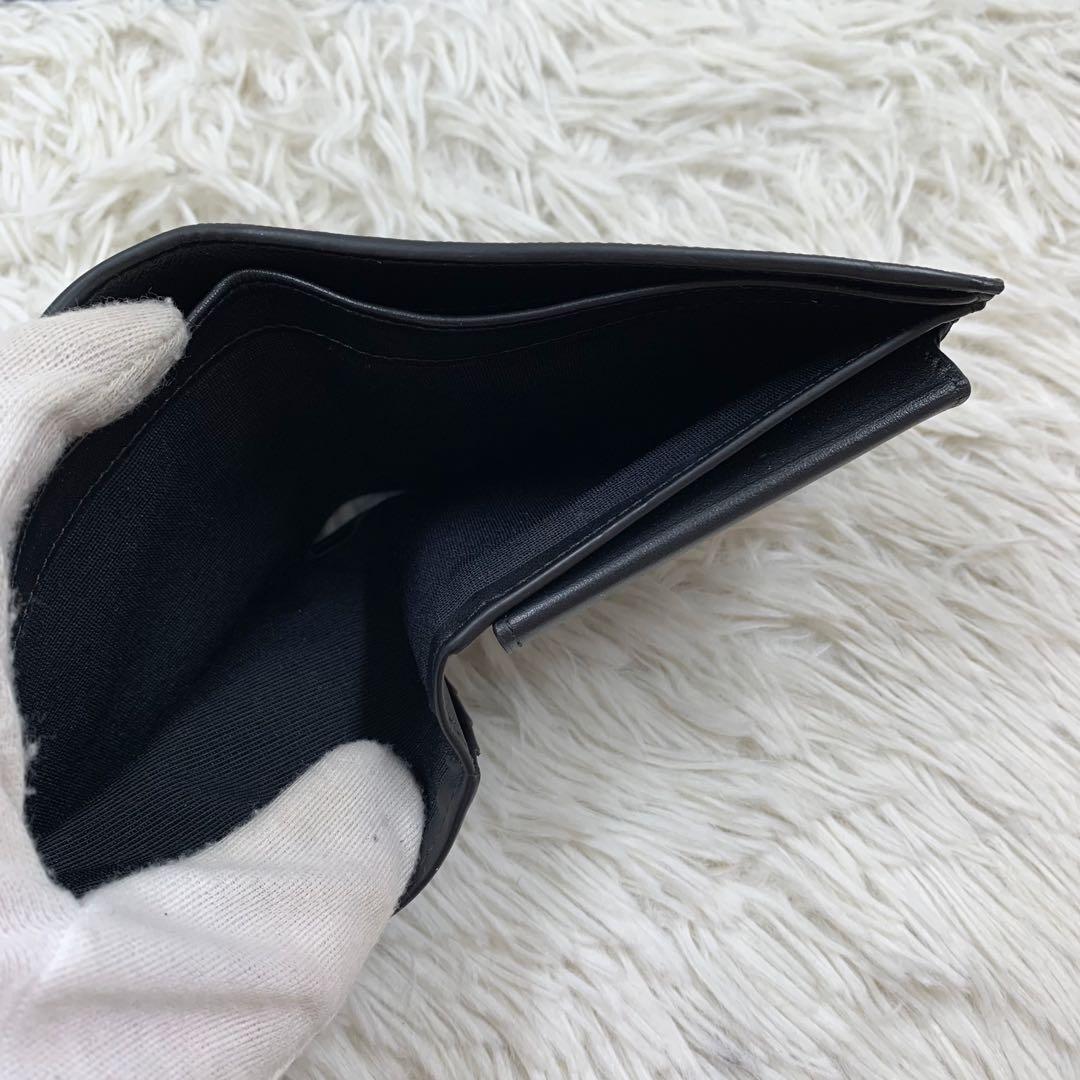 【✨極美品✨】 セリーヌ トリオンフ モノグラム 二つ折り財布 ブラック