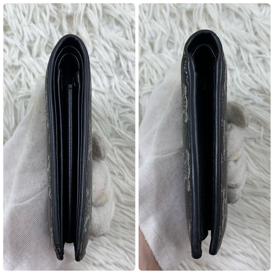 【✨極美品✨】 セリーヌ トリオンフ モノグラム 二つ折り財布 ブラック