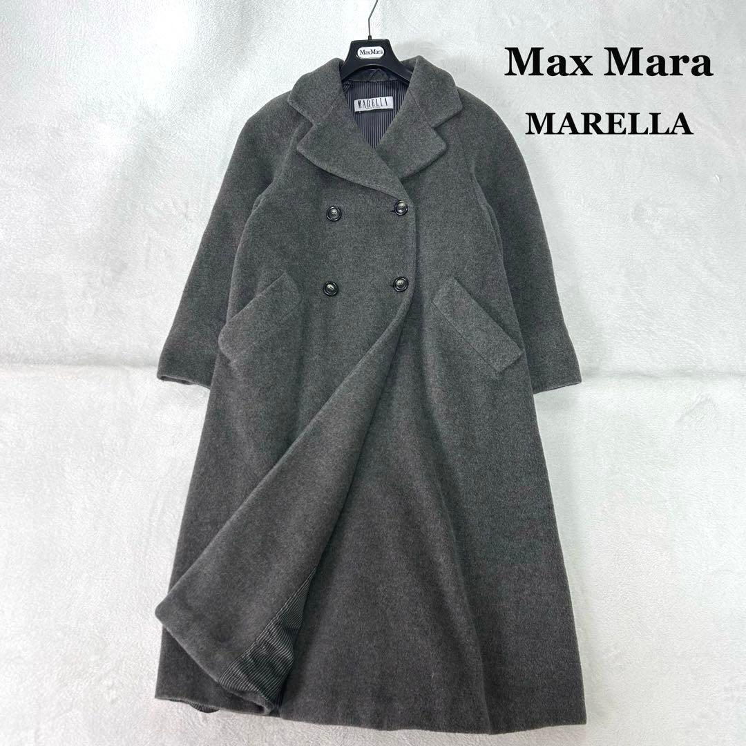 美品✨マックスマーラ　マレーラ　アルパカ　モヘア　ダブル　ふんわりシャギーコート