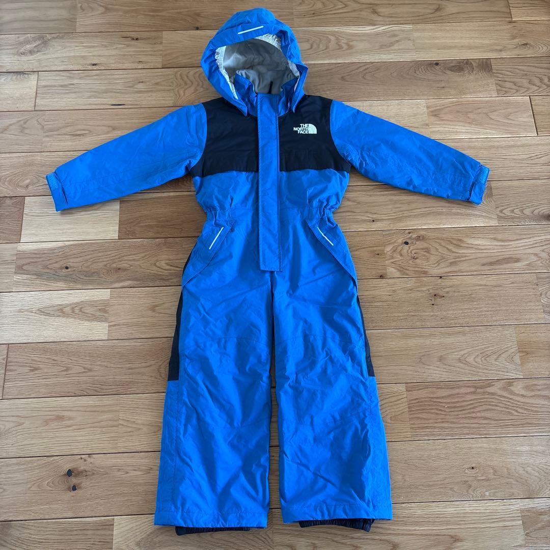ザ ノースフェイス　キッズ　スノーウェア　つなぎ　スキーウェア　手袋