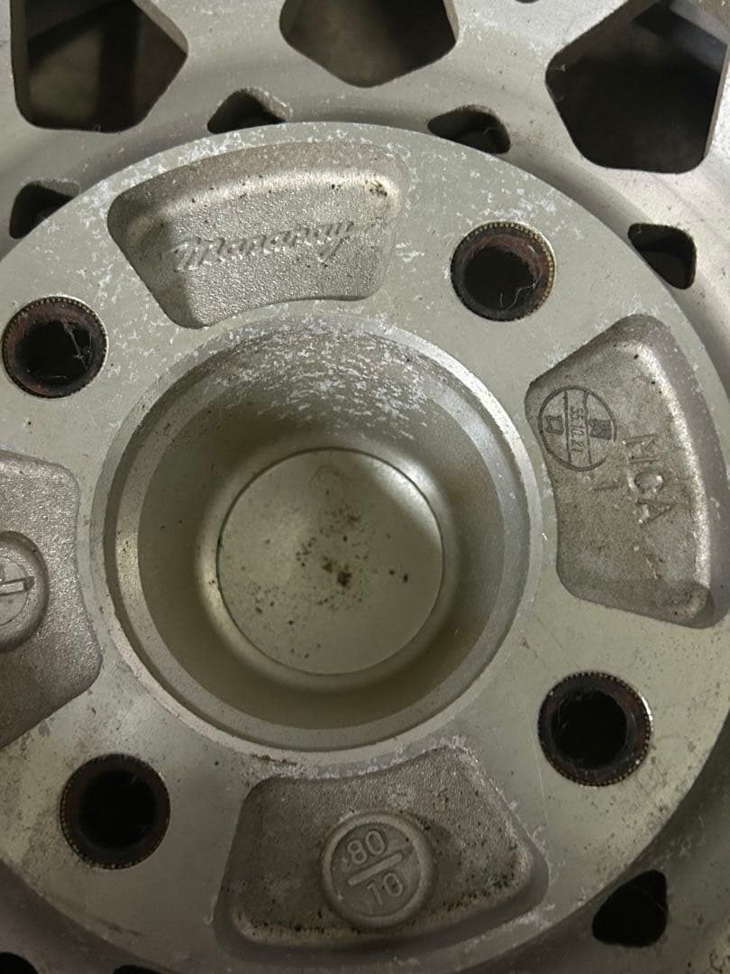 メッシュデザインホイール 13インチ ゴールド シルバー 希少 当時物