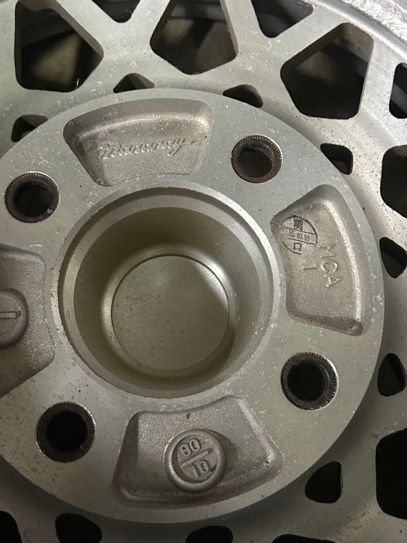 メッシュデザインホイール 13インチ ゴールド シルバー 希少 当時物