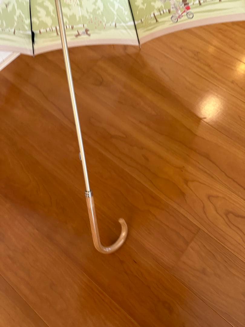 美品 希少 BURBERRY/バーバリー 傘 犬の散歩&サイクリング
