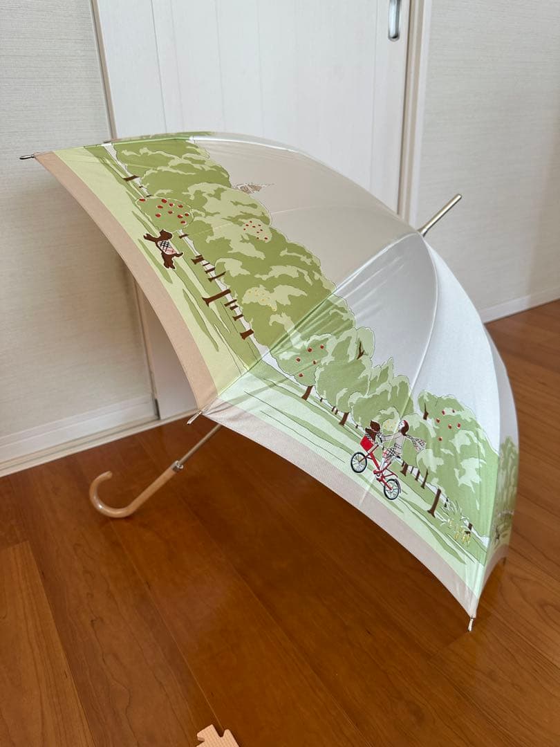 美品 希少 BURBERRY/バーバリー 傘 犬の散歩&サイクリング