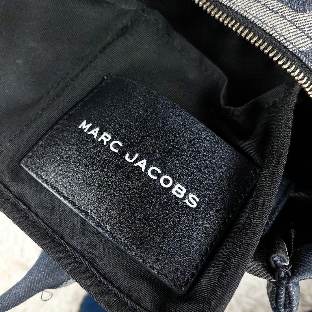保存袋タグ付 マークジェイコブス モノグラムデニムトート2wayショルダーバッグ