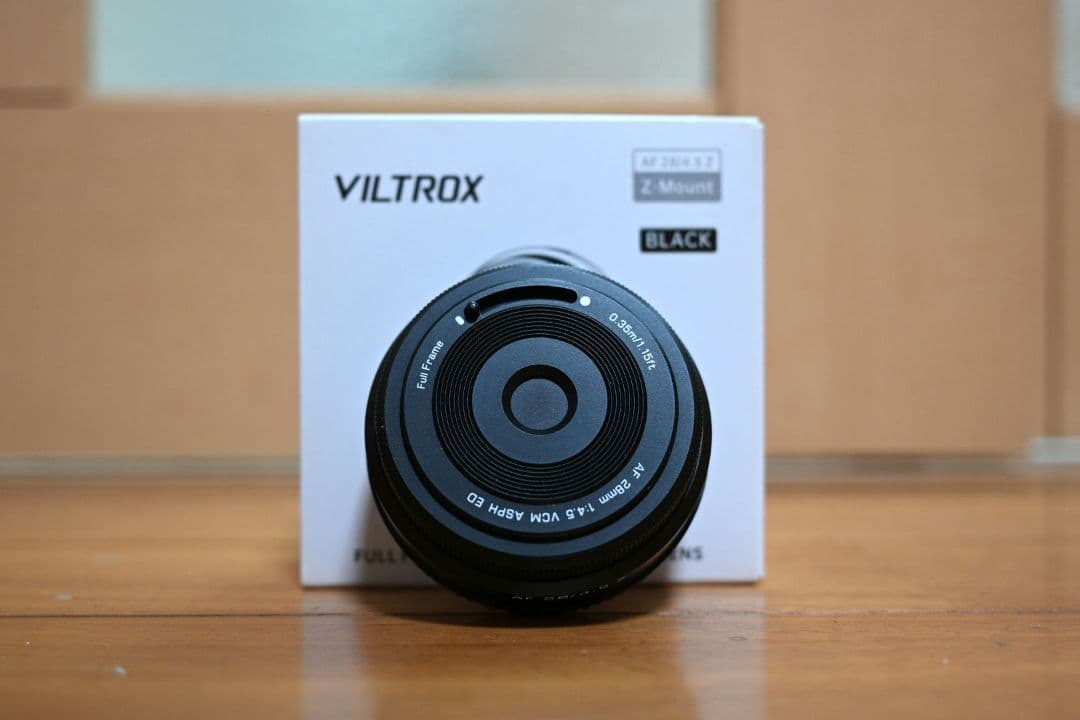 【美品】 VILTROX 28mm F4.5 Zマウント 単焦点　パンケーキ