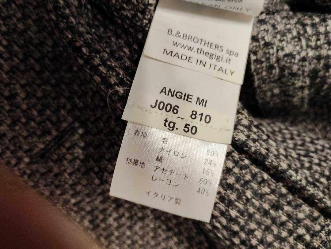 美品イタリア製 THE GIGI テーラードジャケット ウール 50ジジ