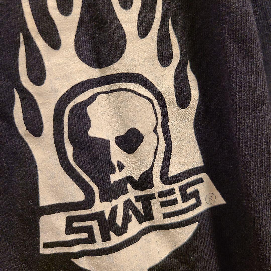 【レア‼️】SKULL SKATES×スカルスケーツ×ファイヤーパターン×ロンT