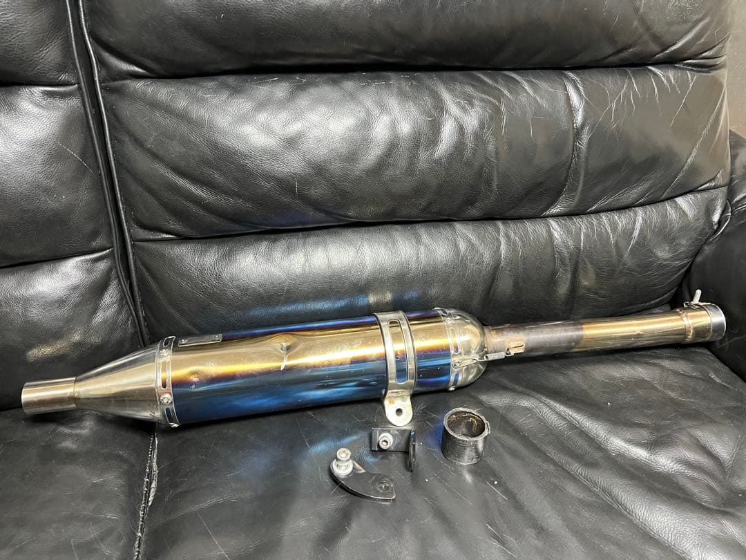 sr400 マフラー ヨシムラ パトリオット チタンカラー サイクロン