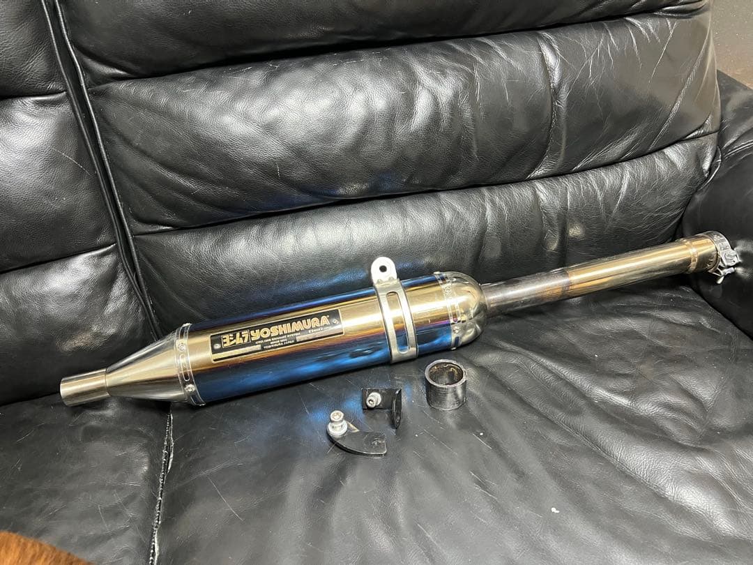 sr400 マフラー ヨシムラ パトリオット チタンカラー サイクロン