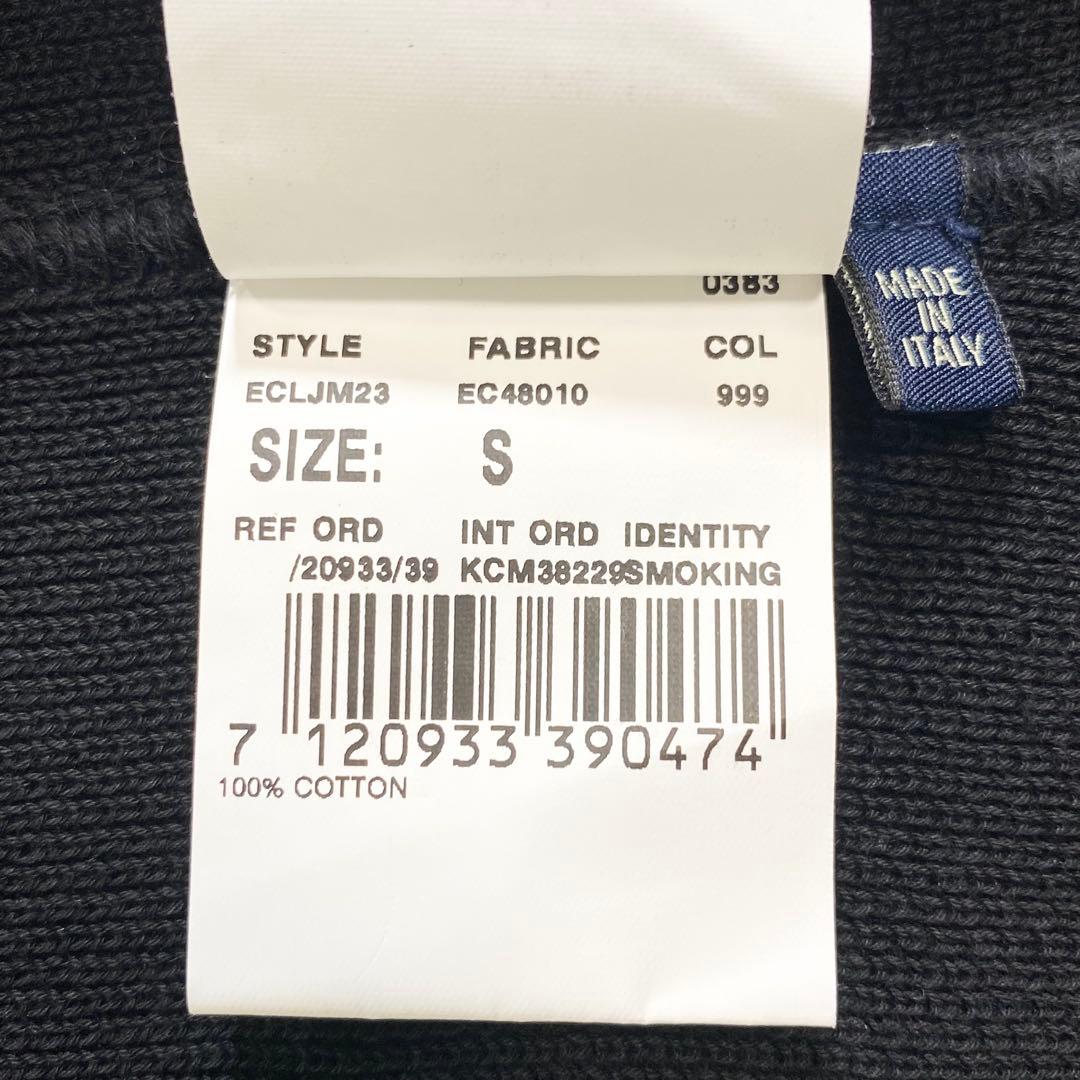 LARDINI ラルディーニ ニット　コットン　ジャケット　ブートニエール　黒