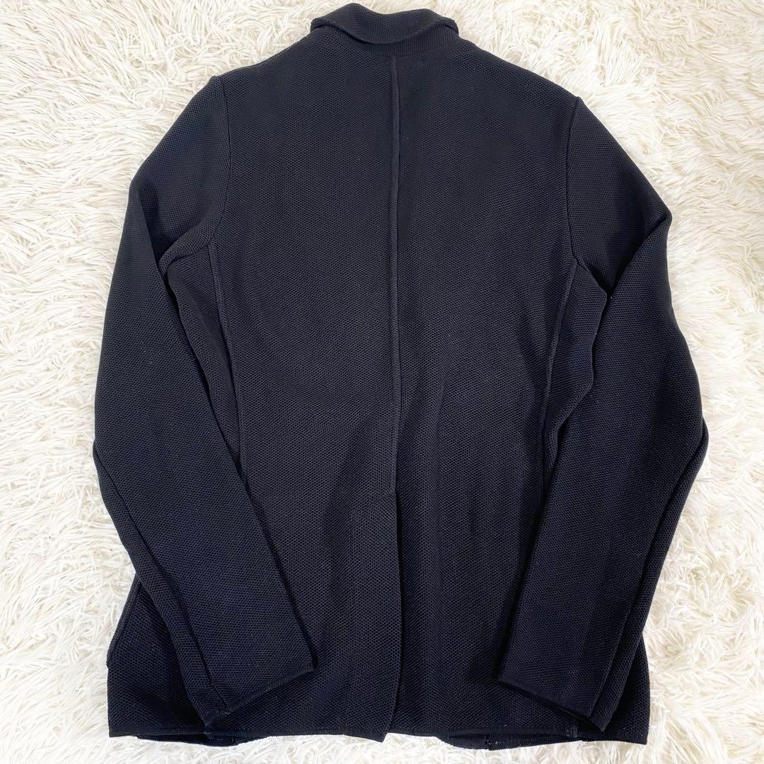 LARDINI ラルディーニ ニット　コットン　ジャケット　ブートニエール　黒