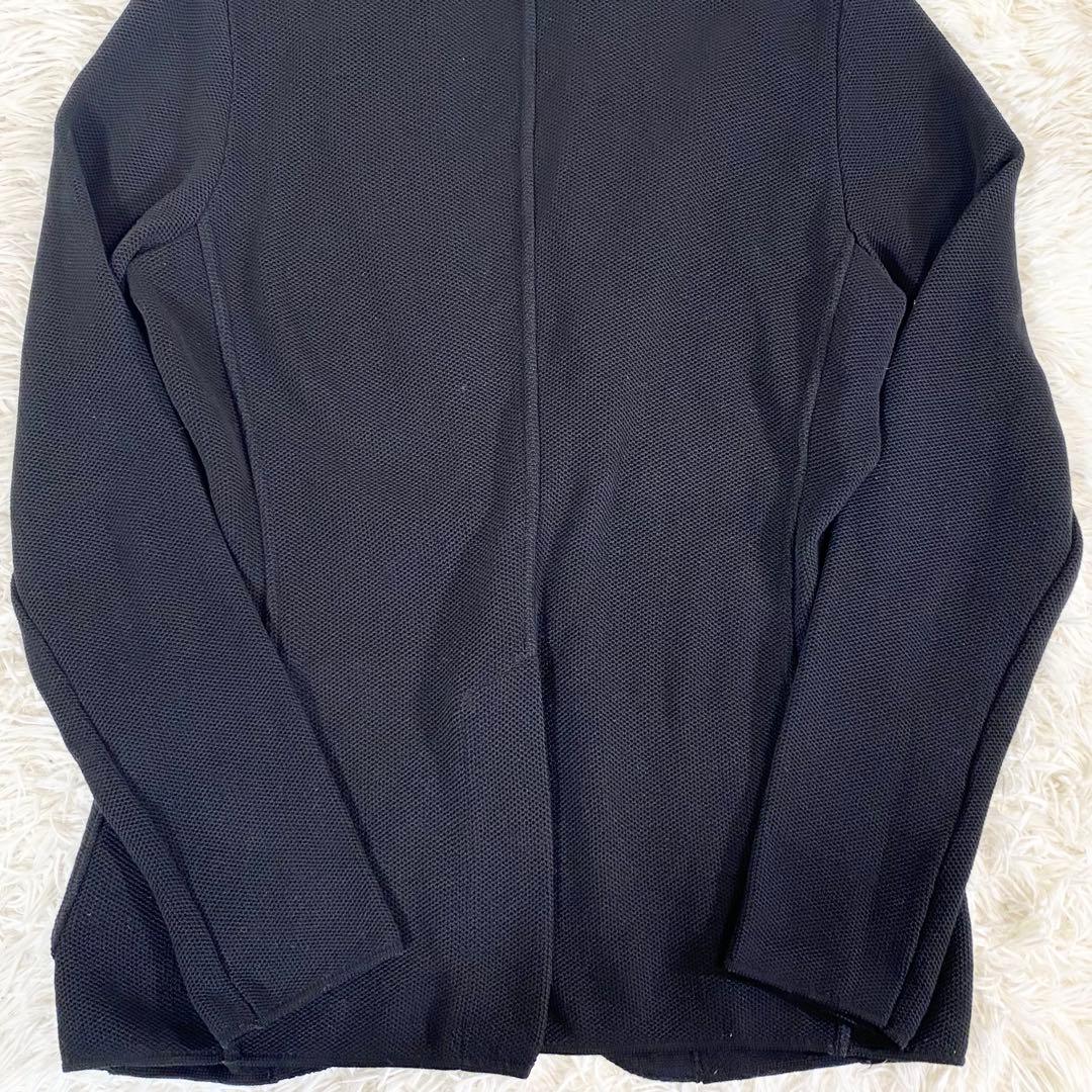 LARDINI ラルディーニ ニット　コットン　ジャケット　ブートニエール　黒