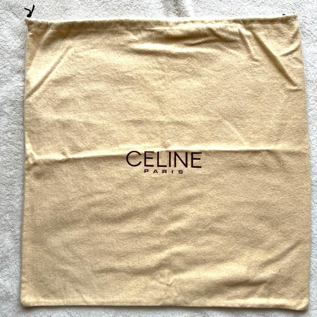 ★CELINE セリーヌ 黒レザー ハンドバッグ 編み込みストラップ