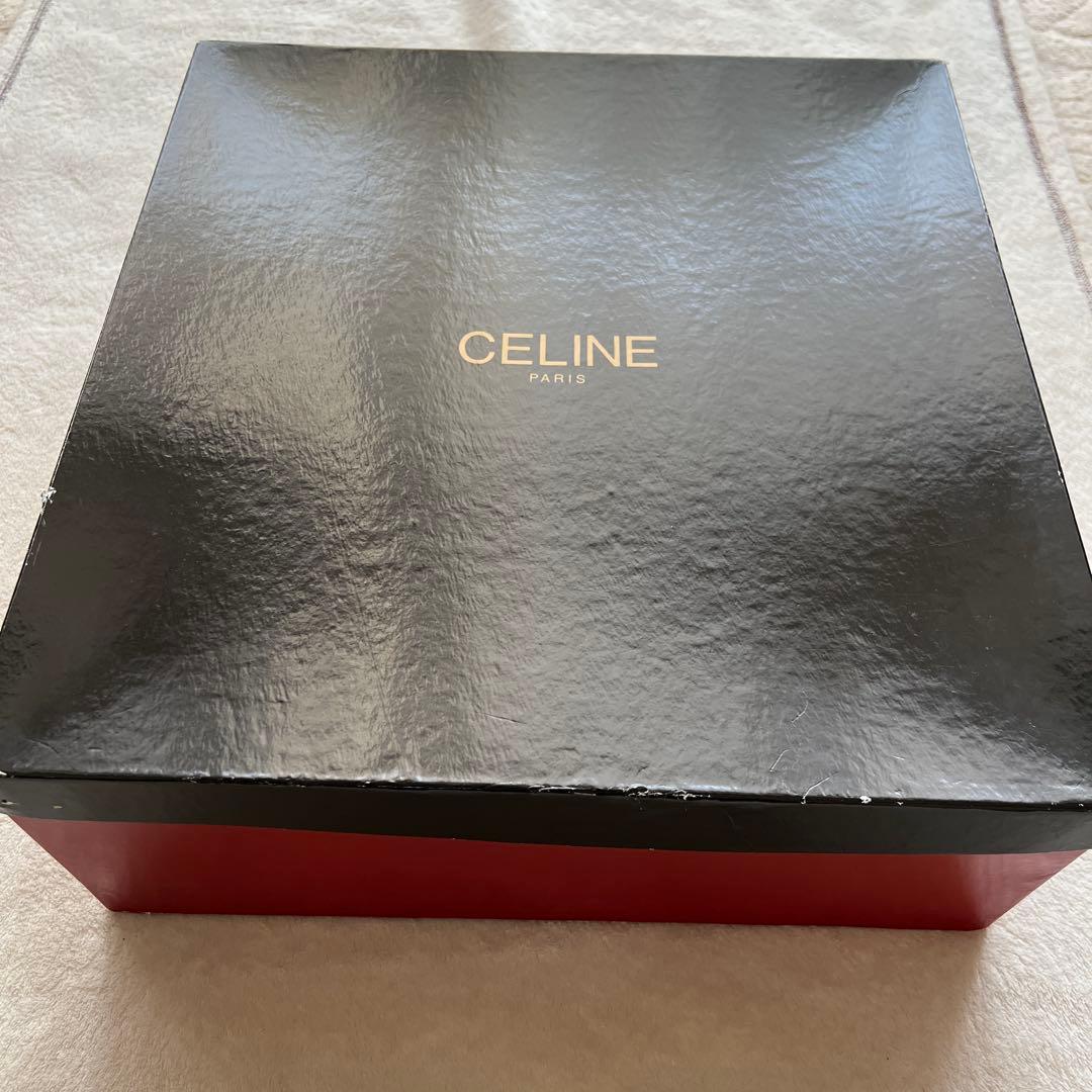 ★CELINE セリーヌ 黒レザー ハンドバッグ 編み込みストラップ