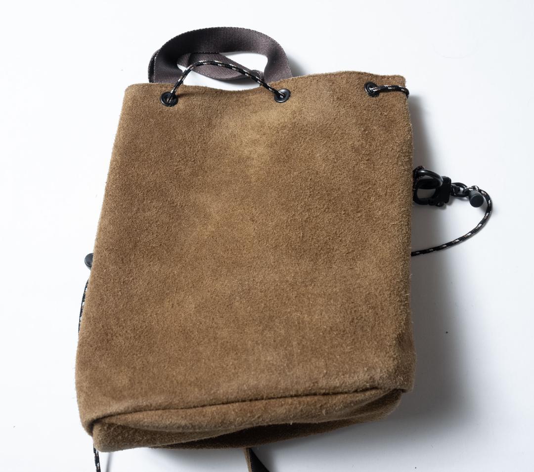 バッグ AS2OV WATER PROOF SUEDE DRAWSTRING BAG